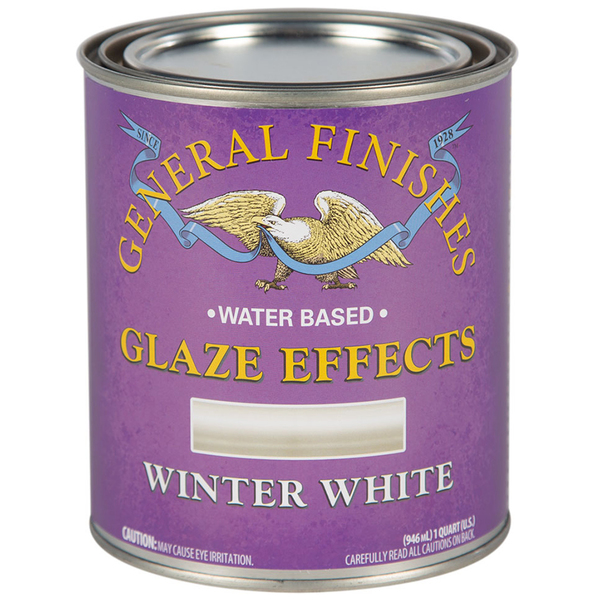 General Finishes 1 Qt Winter White Glaze Effects Water-Based Translucent Color QTWW